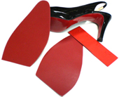 Shoe Sole Protectors for Christian Louboutin Heels, Red Silicone